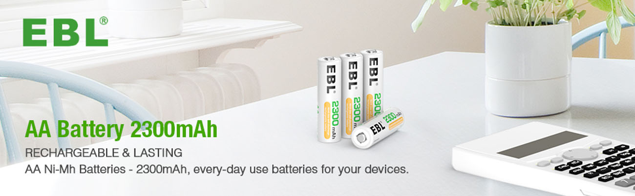 Shenzhen boerdi Electronic Co Ltd EBL 8 Pack 2300mAh AA Ni-MH Rechargeable Batteries
